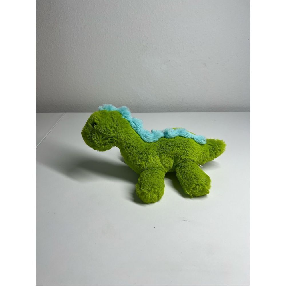 The Manhattan Toy Company Dinosaur Stuffed Animal Green Blue 8”
